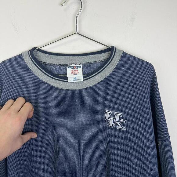 Vintage Jerzees Super Sweats Crewneck  Kentucky Wildcats 90s - Picture 2 of 4